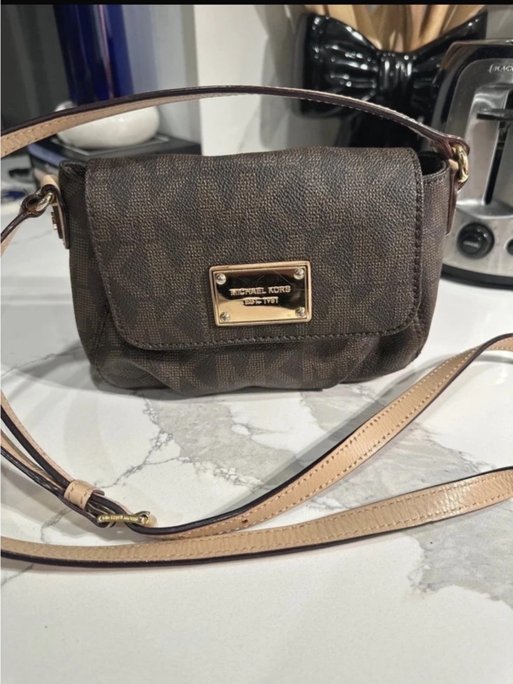 Michael Kors Brown Signature Crossbody Bag
